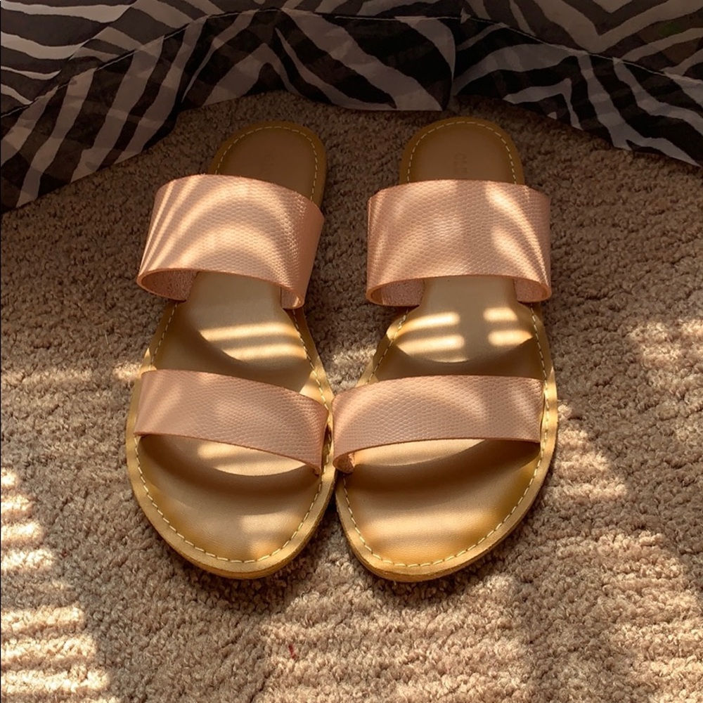 old navy two strap sandals